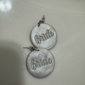 Silver 'Bride' Earrings